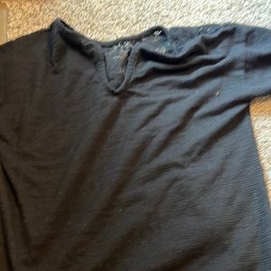 Black, long sleeve girls shirt